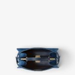 FENDI Peekaboo ISeeU Small Blue flocked denim bag with Night Butterfly embroidery - Image 5